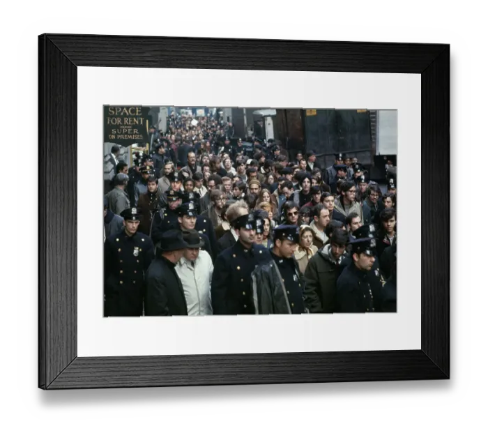 Framed Print : Anti-Draft Protest In New York Framed Print : Anti-Draft Protest In New York