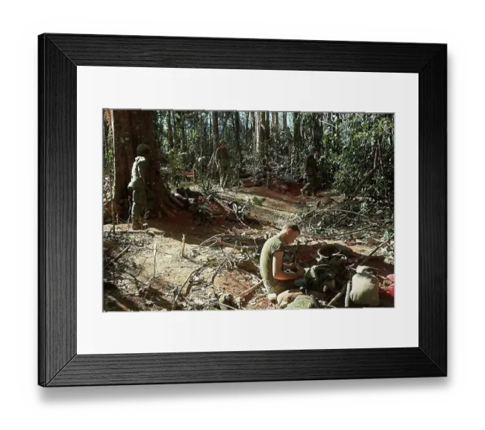 Framed Print : US Soldiers in Vietnam Jungle Framed Print : US Soldiers in Vietnam Jungle