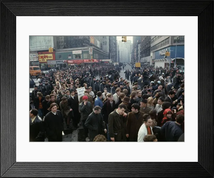 Framed Print : Anti-Draft Protest In New York Framed Print : Anti-Draft Protest In New York