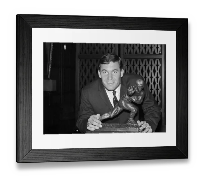 Framed Print : Gary Beban Holding his Promised Trophy Framed Print : Gary Beban Holding his Promised Trophy