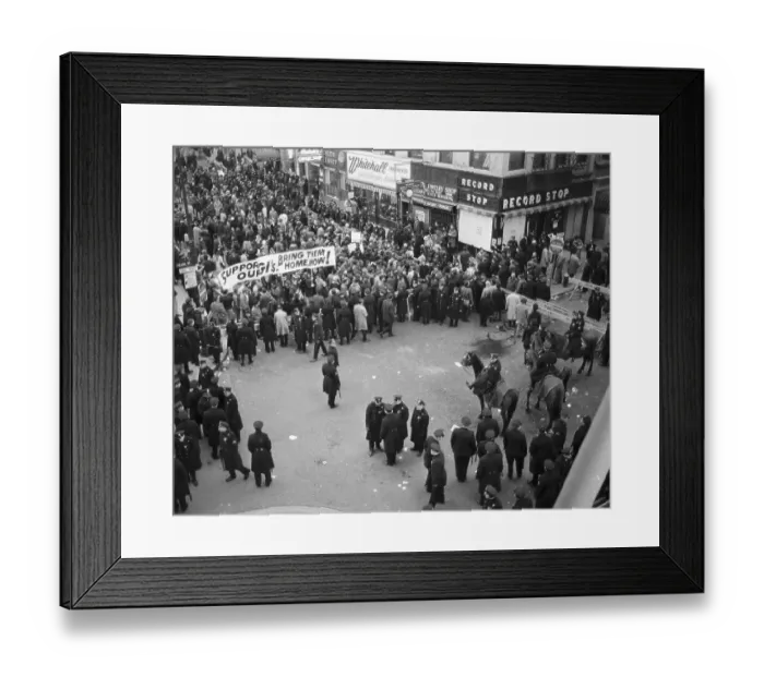 Framed Print : Crowd at Armed Forces Induction Center Framed Print : Crowd at Armed Forces Induction Center