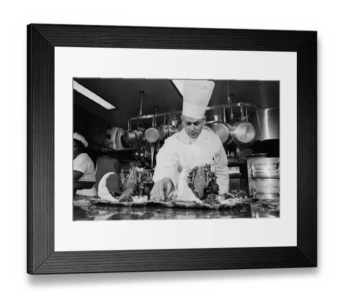 Framed Print : White House Chef Preparing For Reception Framed Print : White House Chef Preparing For Reception