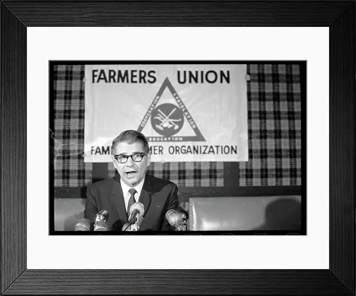 Framed Print : Orville L. Freeman Addresses Farmers Framed Print : Orville L. Freeman Addresses Farmers