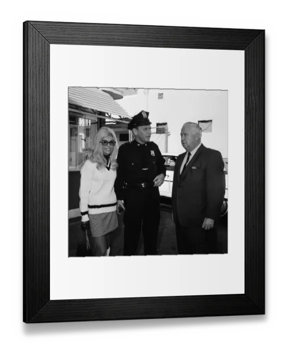 Framed Print : Nancy and Frank Sinatra on Movie Lot Framed Print : Nancy and Frank Sinatra on Movie Lot