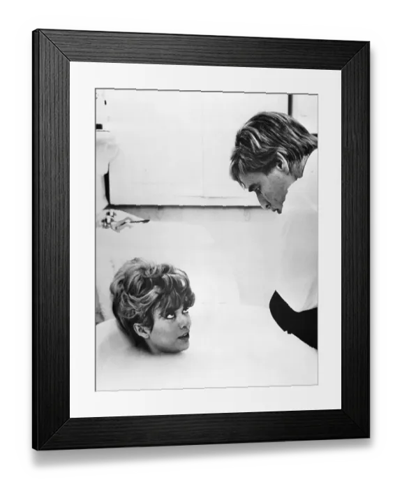 Framed Print : Brando Talks to Rita Moreno in Bathtub Framed Print : Brando Talks to Rita Moreno in Bathtub