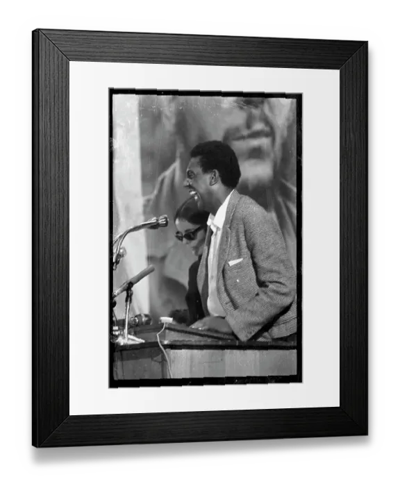 Framed Print : Stokely Carmichael Addresses Paris Rally Framed Print : Stokely Carmichael Addresses Paris Rally