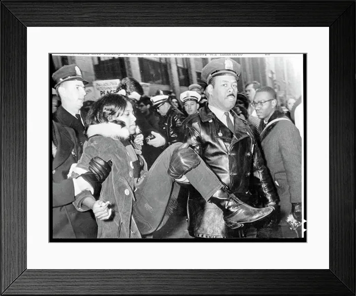 Framed Print : Police Arresting Anti-Vietnam War Demonstrator Framed Print : Police Arresting Anti-Vietnam War Demonstrator