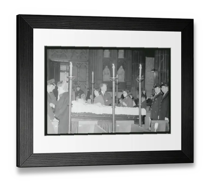 Framed Print : Francis Cardinal Spellman Lies in State Framed Print : Francis Cardinal Spellman Lies in State