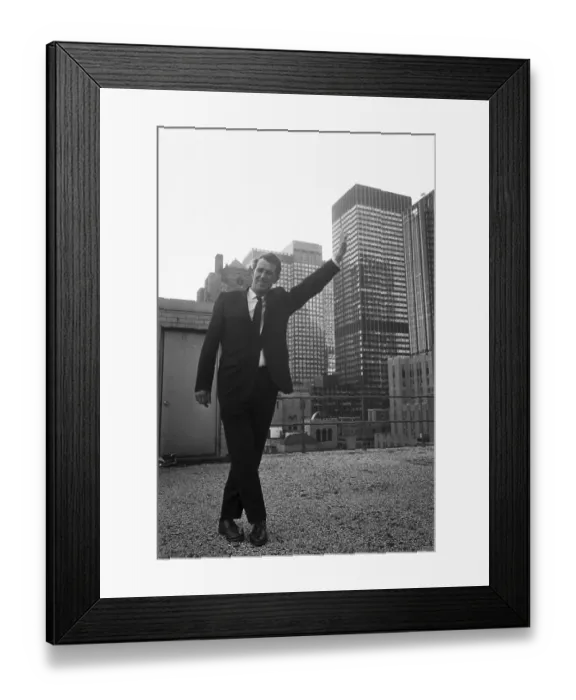 Framed Print : Explorer Standing on Hotel Framed Print : Explorer Standing on Hotel