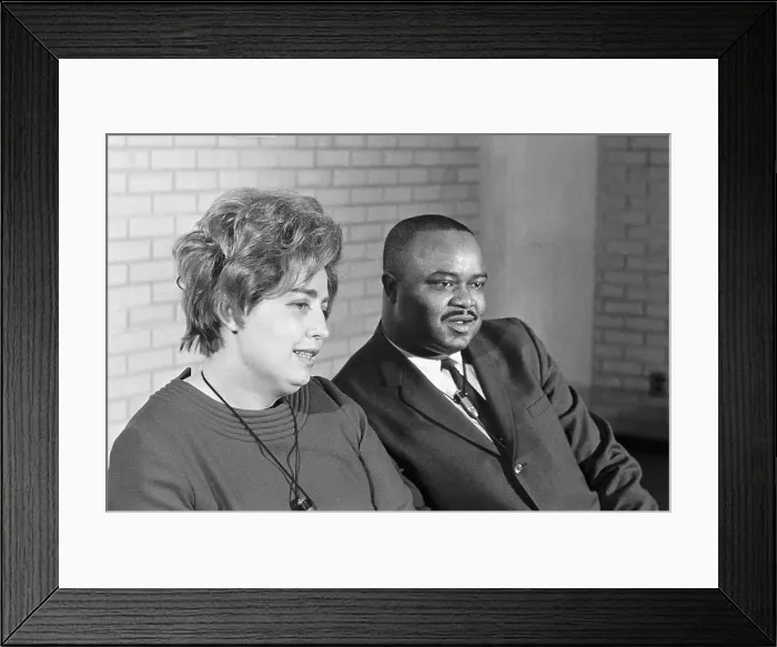 Framed Print : Couple Suing for Racial Inequality Framed Print : Couple Suing for Racial Inequality