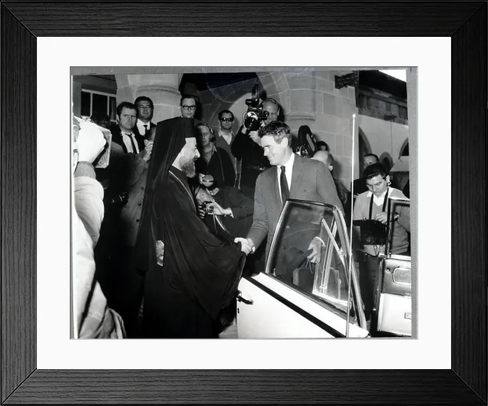 Framed Print : Archbishop Makarios and Cyrus Vance Framed Print : Archbishop Makarios and Cyrus Vance