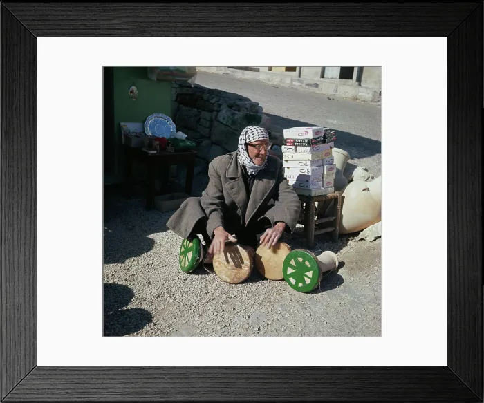 Framed Print : Man With Drums Framed Print : Man With Drums