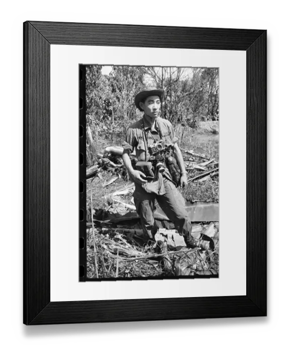 Framed Print : Photographer in South Vietnam Framed Print : Photographer in South Vietnam