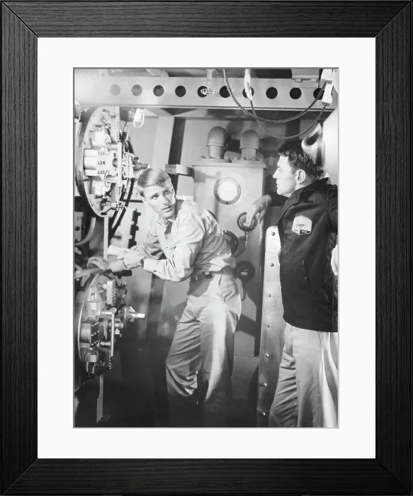 Framed Print : Murray Rose on Set of Ice Station Zebra Framed Print : Murray Rose on Set of Ice Station Zebra