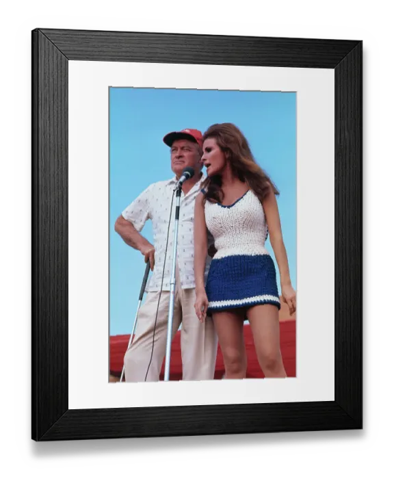 Framed Print : Bob Hope and Raquel Welch Framed Print : Bob Hope and Raquel Welch
