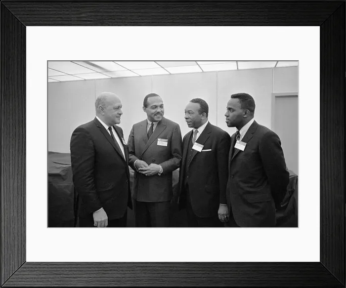 Framed Print : Mayors Meeting with Housing Director Framed Print : Mayors Meeting with Housing Director