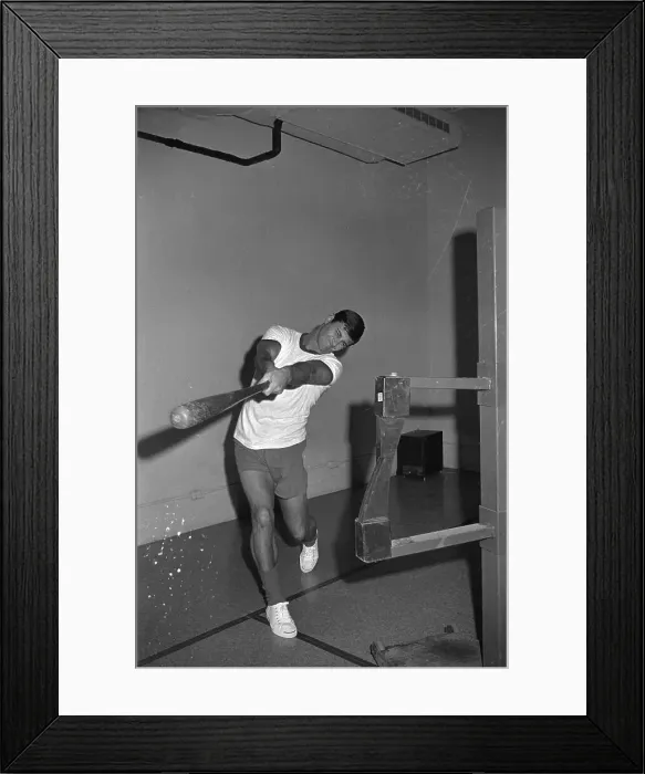 Framed Print : Red Sox Professional Practicing his Swing Framed Print : Red Sox Professional Practicing his Swing