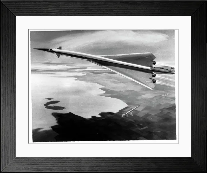 Framed Print : Boeing Supersonic in Flight Framed Print : Boeing Supersonic in Flight