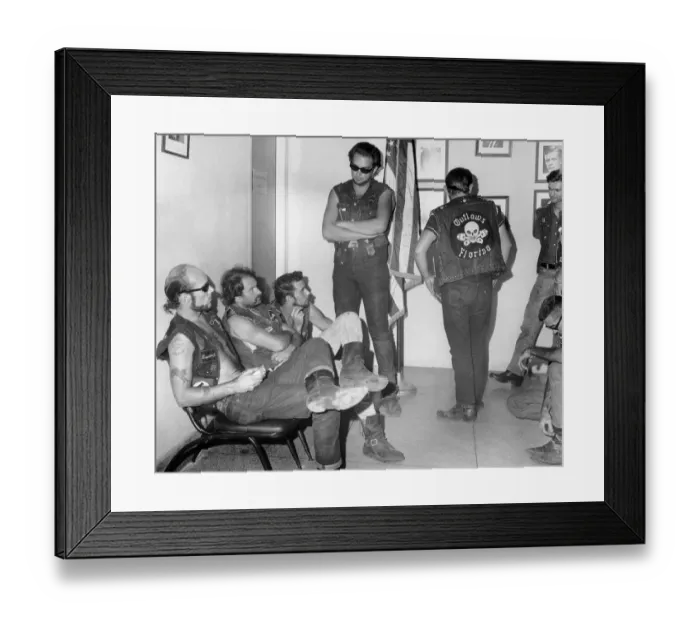 Framed Print : Outlaws Motorcycle Gang Members Framed Print : Outlaws Motorcycle Gang Members