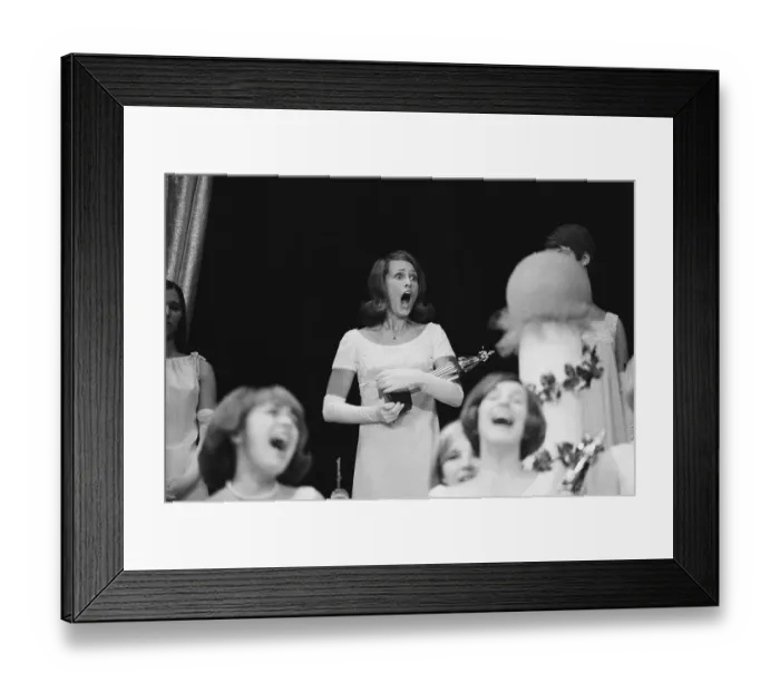 Framed Print : Junior Miss Pageant Winner Gasping in Surprise Framed Print : Junior Miss Pageant Winner Gasping in Surprise