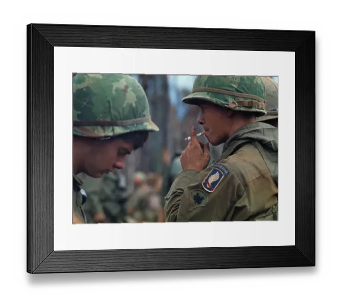 Framed Print : US Troops, Vietnam War Framed Print : US Troops, Vietnam War