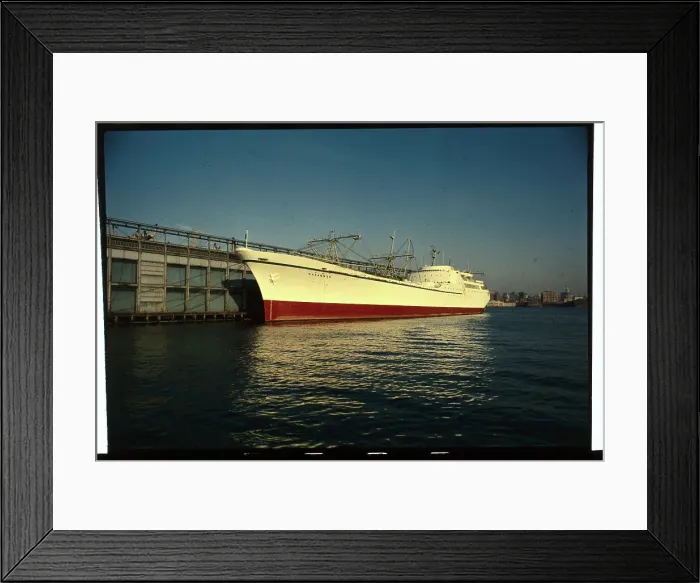 Framed Print : View of Nuclear Powered Merchant Ship Savannah Framed Print : View of Nuclear Powered Merchant Ship Savannah