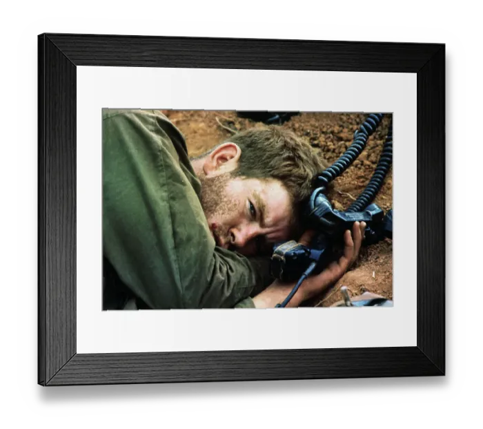 Framed Print : US Soldier After Fighting Atop Hill 875 Framed Print : US Soldier After Fighting Atop Hill 875