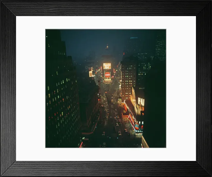 Framed Print : Times Square Illuminations Framed Print : Times Square Illuminations