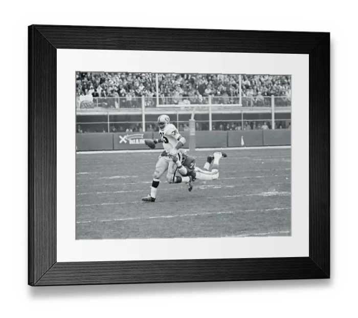 Framed Print : Bobby Bell Tackling Hewritt Dixon Framed Print : Bobby Bell Tackling Hewritt Dixon