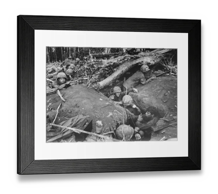 Framed Print : US Troops Occupy NVA Tunnel Complex at Dak To Framed Print : US Troops Occupy NVA Tunnel Complex at Dak To