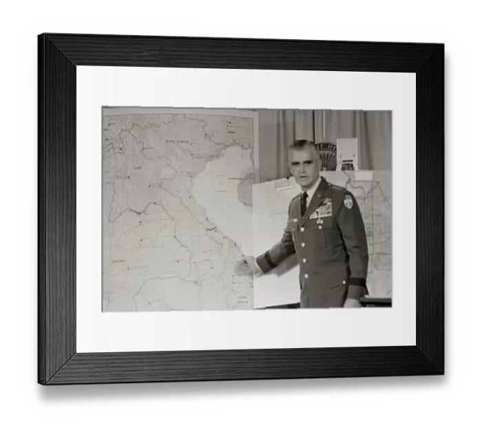 Framed Print : Portrait of William C. Westmoreland Framed Print : Portrait of William C. Westmoreland