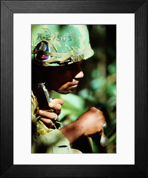 Framed Print : Paratrooper Awaiting Evacuation Framed Print : Paratrooper Awaiting Evacuation