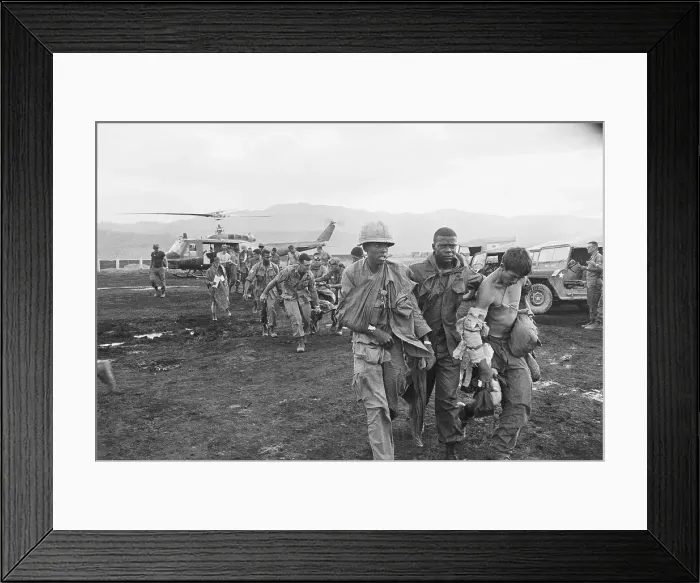 Framed Print : Wounded Soldiers Walking to Field Hospital Framed Print : Wounded Soldiers Walking to Field Hospital