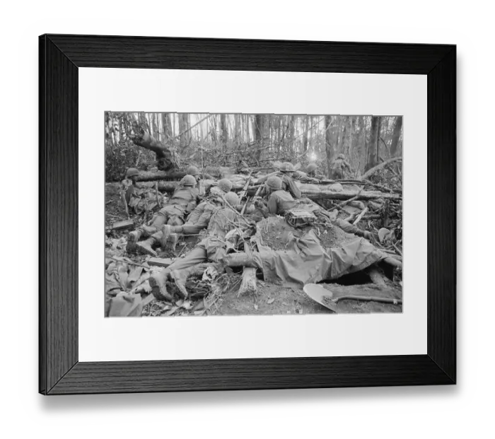 Framed Print : Soldiers Engaged in Long Crawl to Crest Framed Print : Soldiers Engaged in Long Crawl to Crest