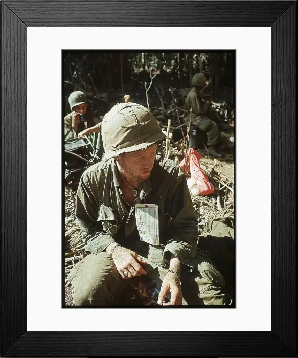 Framed Print : Soldier Seated Framed Print : Soldier Seated