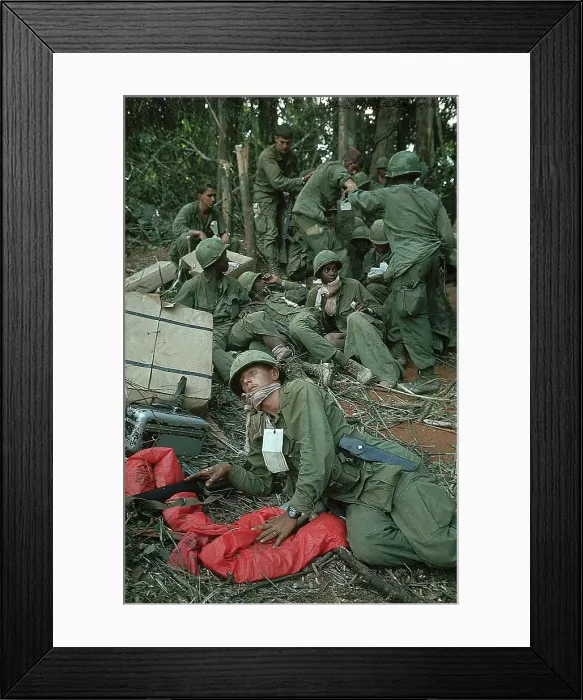 Framed Print : Wounded Soldiers Resting Framed Print : Wounded Soldiers Resting