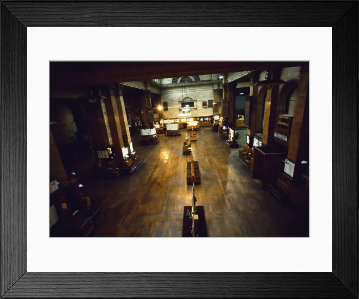 Framed Print : View of Deserted London Stock Exchange Framed Print : View of Deserted London Stock Exchange