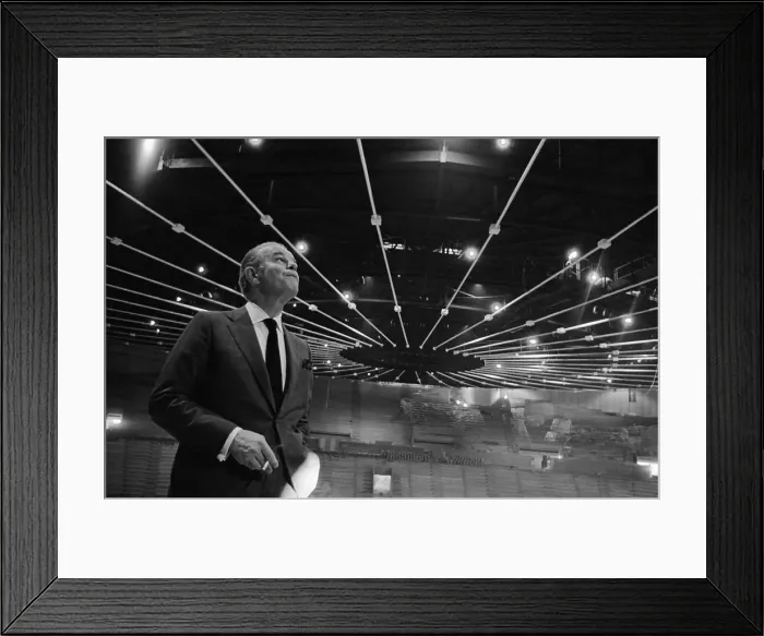 Framed Print : Jack Kent Cooke Inspecting Framed Print : Jack Kent Cooke Inspecting