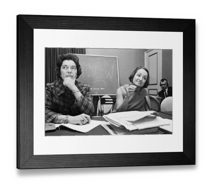 Framed Print : National Organization For Women Leaders Framed Print : National Organization For Women Leaders