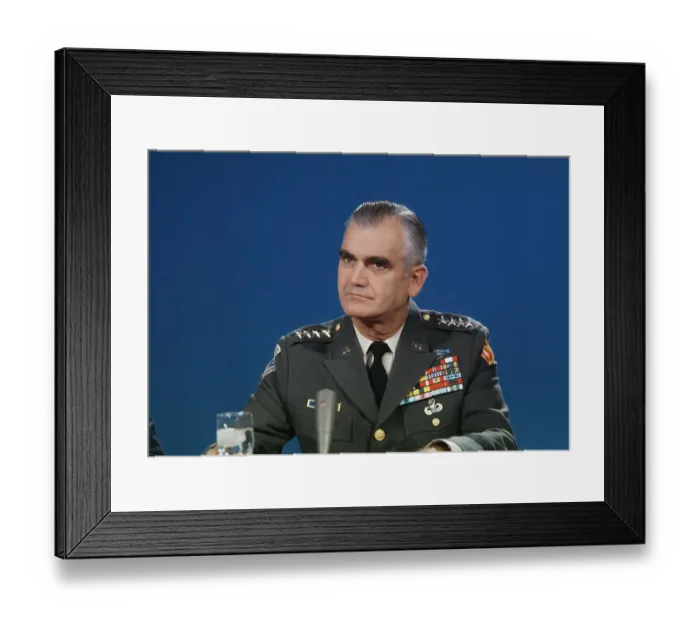 Framed Print : General William Westmoreland Framed Print : General William Westmoreland