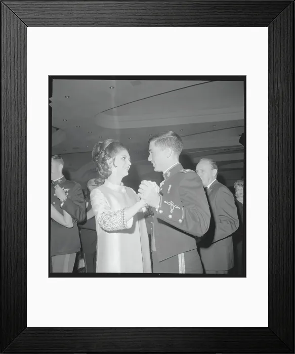 Framed Print : Lynda Bird Johnson Dancing with Charles Robb