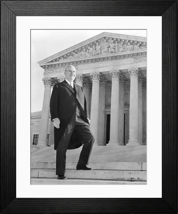 Framed Print : Erwin Griswold Standing on Steps of Supreme Court Building Framed Print : Erwin Griswold Standing on Steps of Supreme Court Building