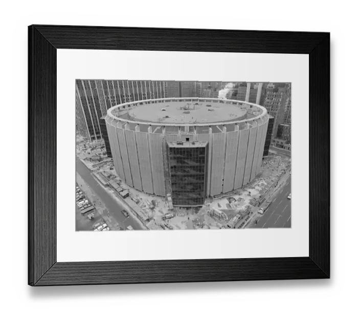 Framed Print : Aerial View of Madison Square Garden