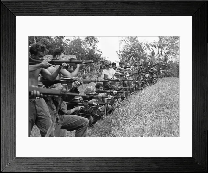 Framed Print : Soldiers Test Firing Their Weapons Framed Print : Soldiers Test Firing Their Weapons