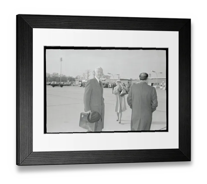 Framed Print : Ellsworth Bunker Arriving at Andrews Air Force Base Framed Print : Ellsworth Bunker Arriving at Andrews Air Force Base