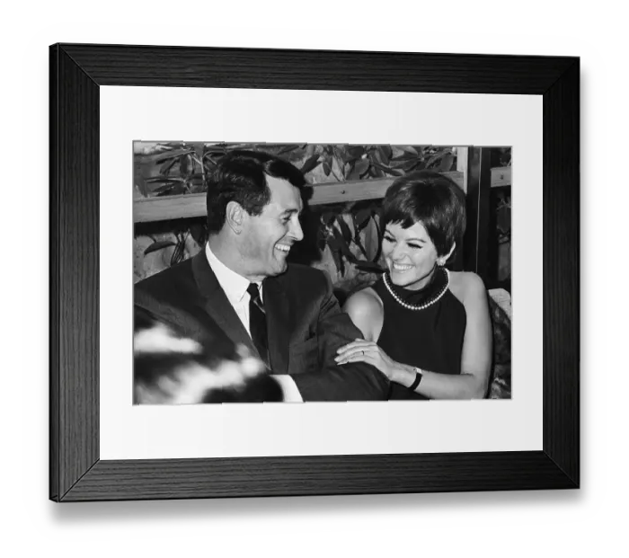 Framed Print : Rock Hudson with Claudia Cardinale Framed Print : Rock Hudson with Claudia Cardinale