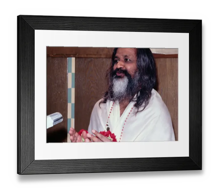 Framed Print : Portrait of Maharishi Mahesh Framed Print : Portrait of Maharishi Mahesh