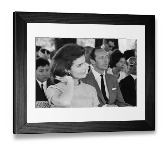 Framed Print : Mrs. John F. Kennedy Fixing Her Hair Framed Print : Mrs. John F. Kennedy Fixing Her Hair