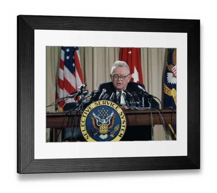 Framed Print : Lewis Blaine Hershey Framed Print : Lewis Blaine Hershey