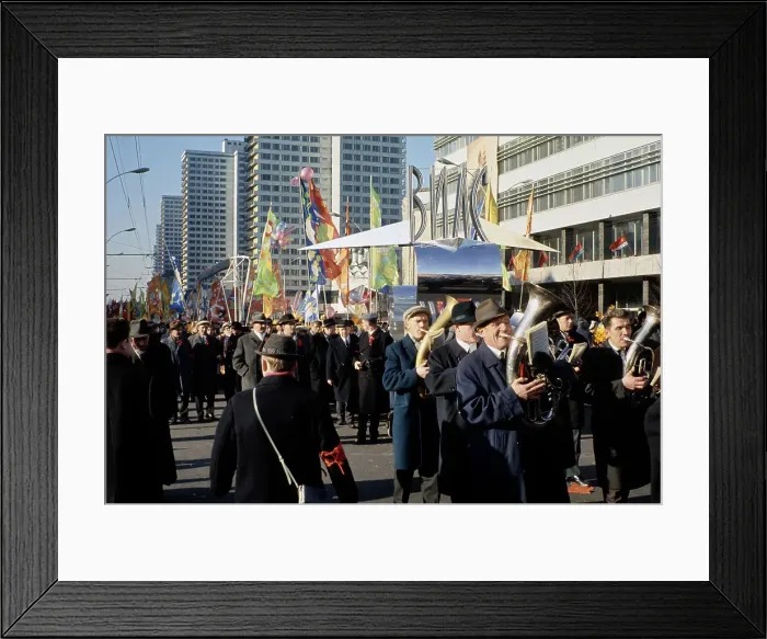 Framed Print : October Revolution Anniversary Parade
